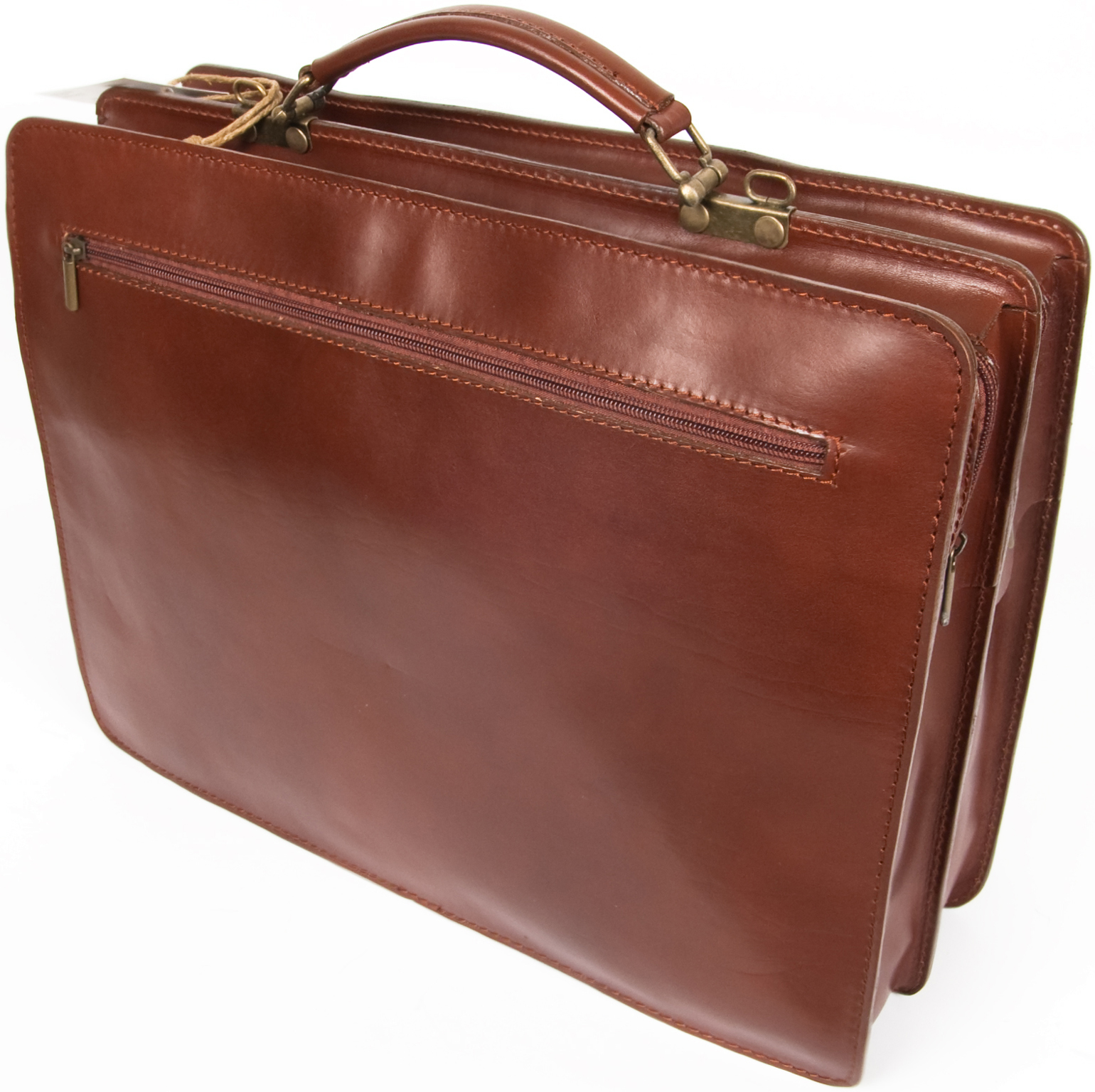 stradellina leather briefcase